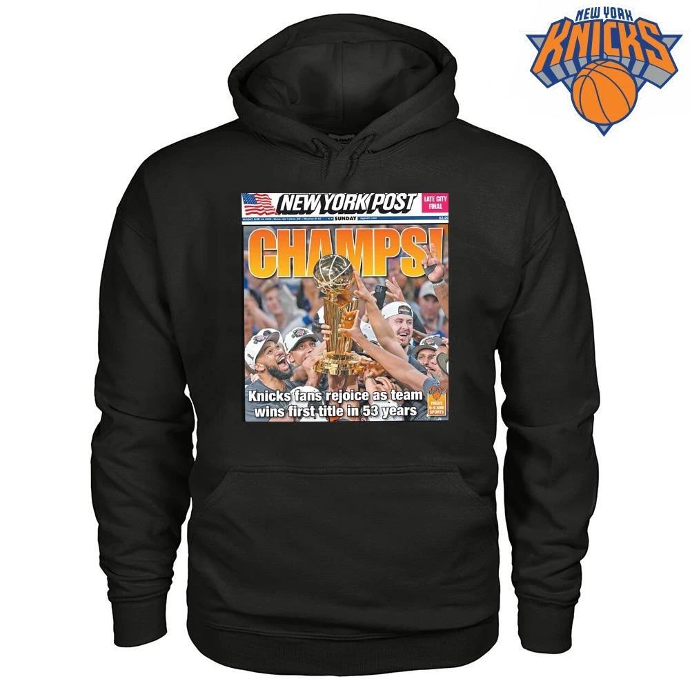 New York Knicks 2026 NBA Finals Champions First Title In 53 Years New York Post Magazine Cover Shirt