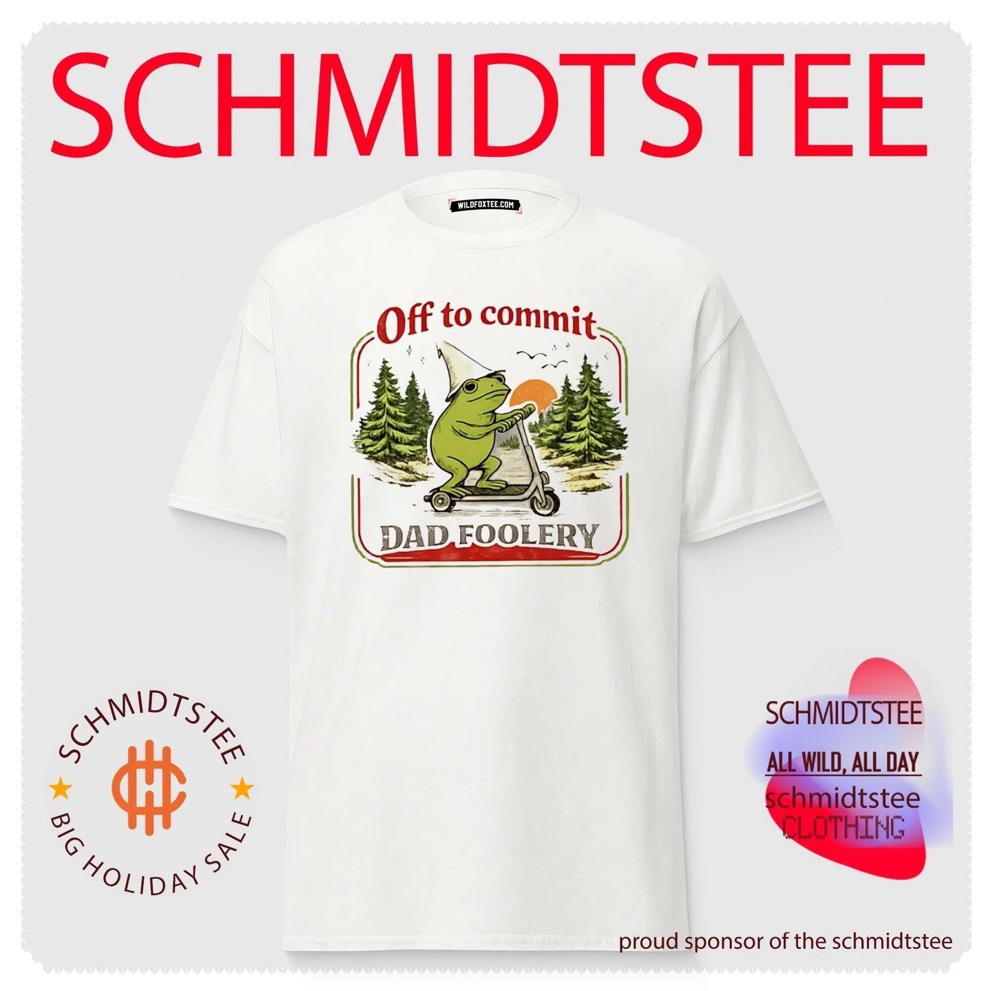 Off to commit Dad Foolery Dad Frog shirt