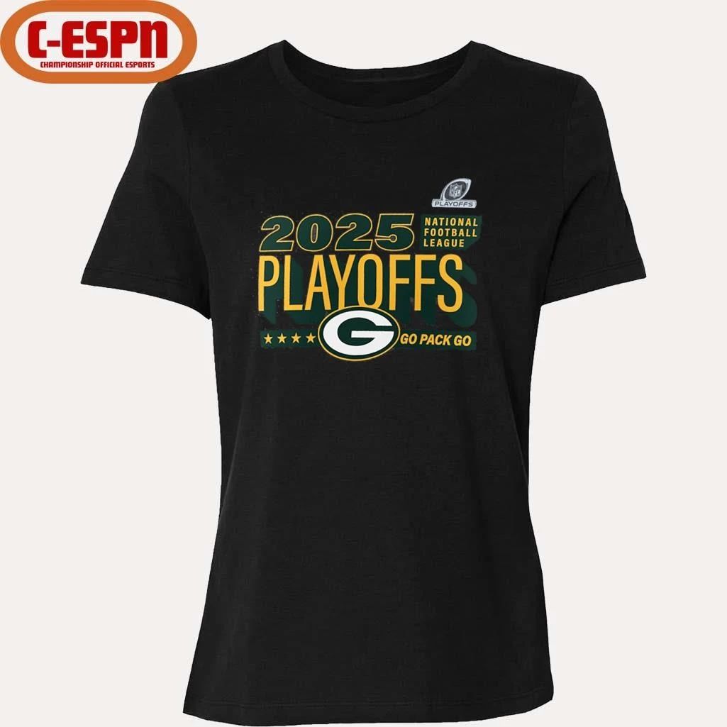 Green Bay Packers Go Pack Go 2025 NFL Playoffs Ready T-Shirt