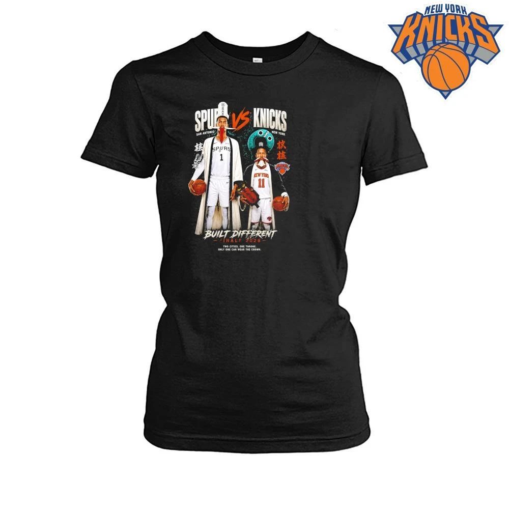San Antonio Spurs Victor Wembanyama VS New York Knicks Jalen Brunson Built Different Matchup NBA Finals 2026 Shirt