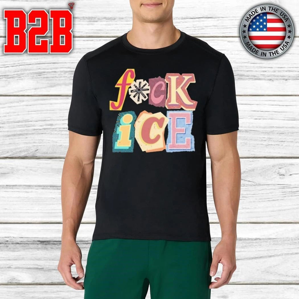 Fuck Ice Magazine Letters Shirt