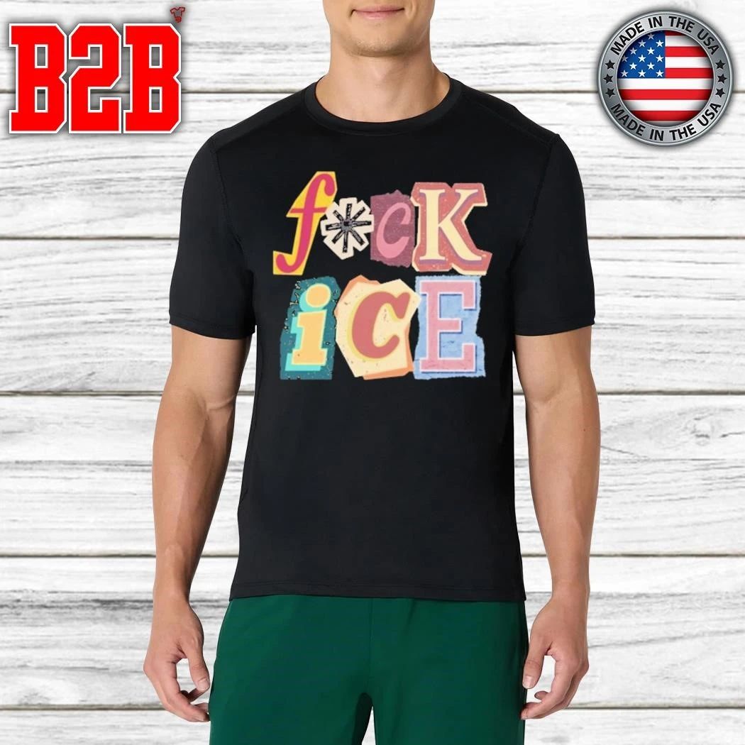 Fuck Ice Magazine Letters Shirt