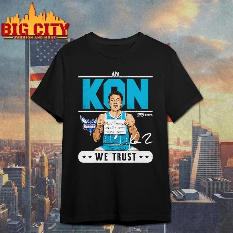 Kon Knueppel Charlotte Hornets Rookie Record Trust Signature Shirt