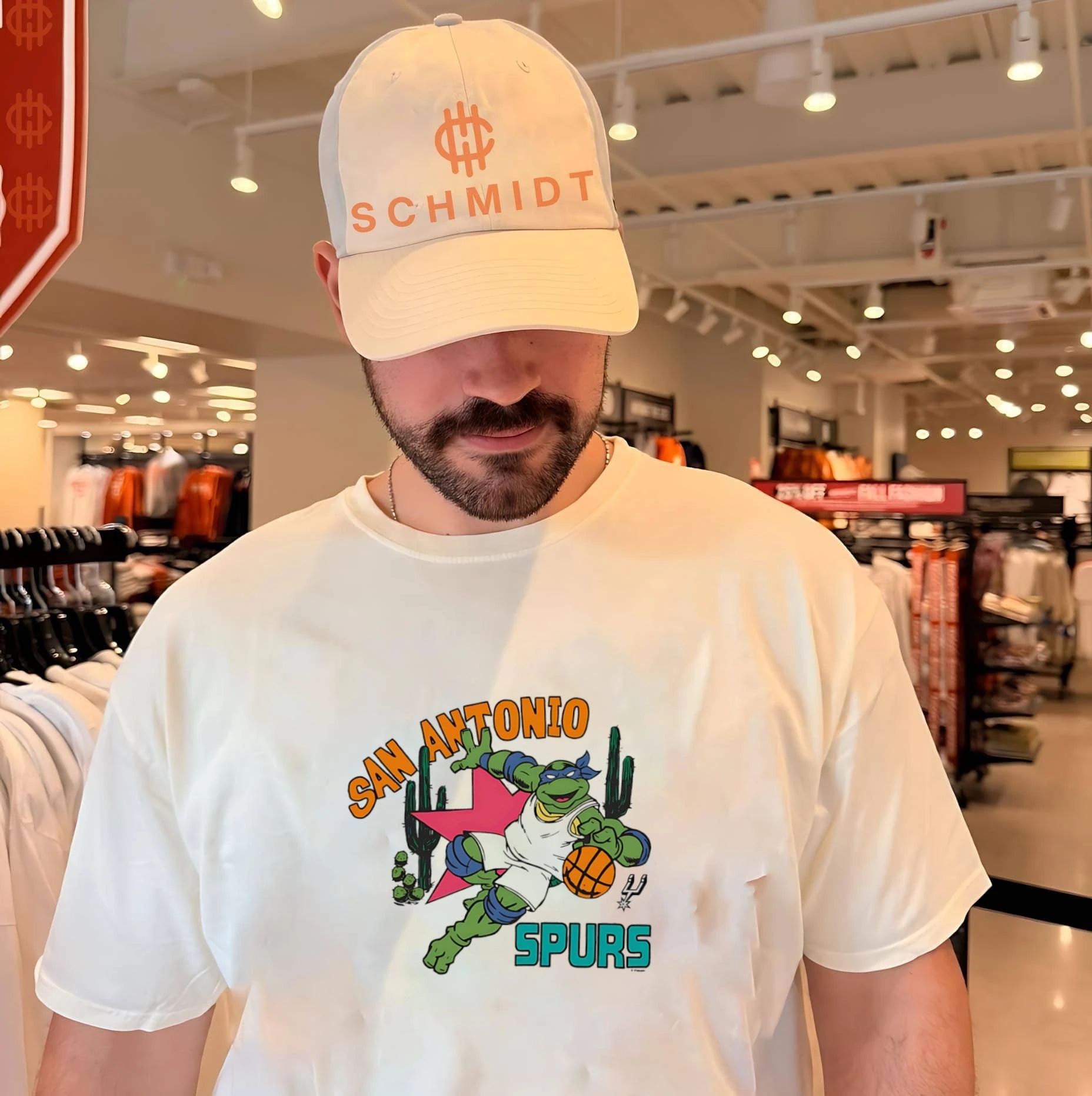 San Antonio Spurs features Teenage Mutant Ninja Turtles shirt