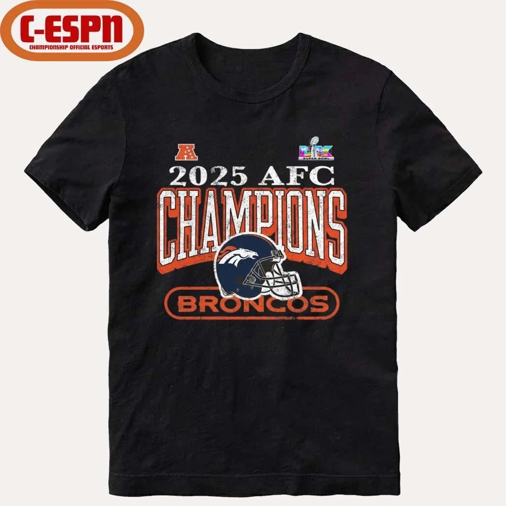 2025 AFC Champions Denver Broncos Super Bowl LX Bound T-Shirt
