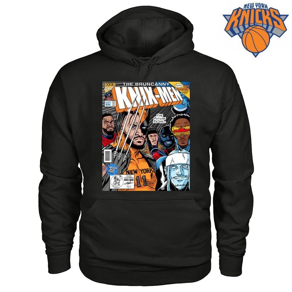 New York Knicks Jalen Brunson 11 Knix Men X Men Comic Book Parody Wolverine Character Graphic NBA Finals 2026 Shirt