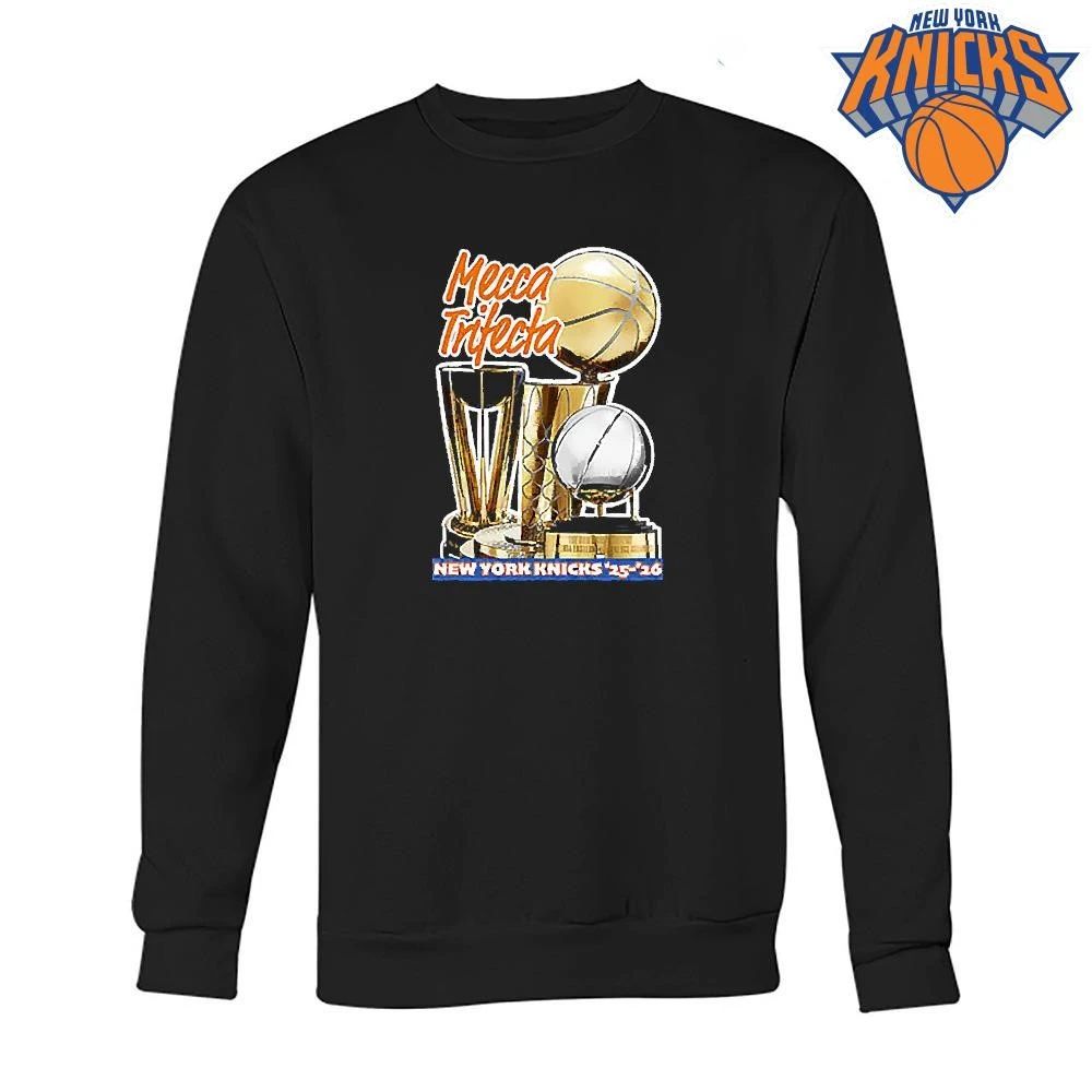 Mecca Trifecta New York Knicks Champions NBA 2026 Championship Trophy Shirt