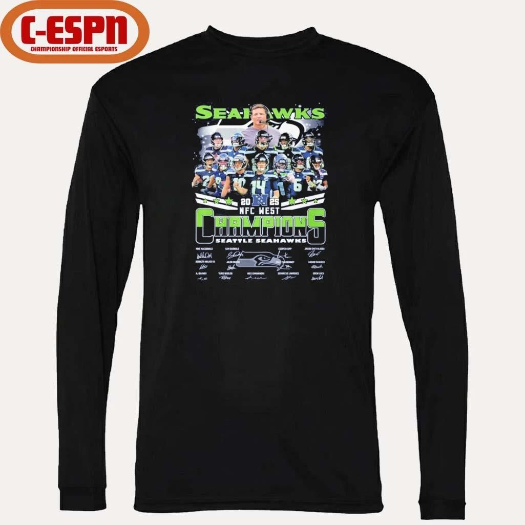 Seattle Seahawks Team NFC West Champions 2025 T-Shirt