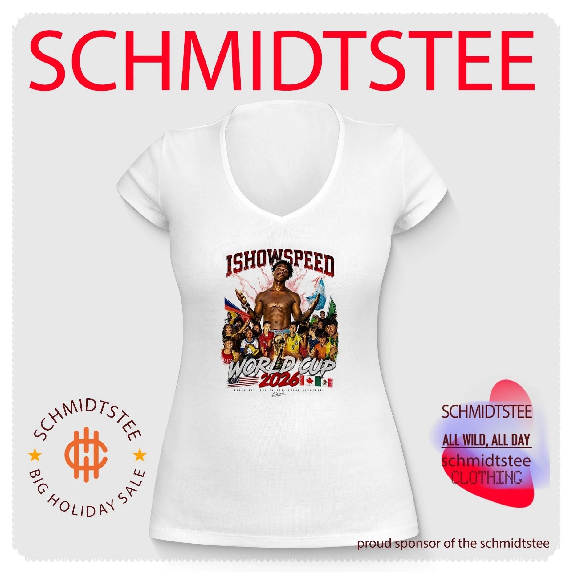 Ishowspeed World Cup 2026 dream big run faster score anywhere shirt