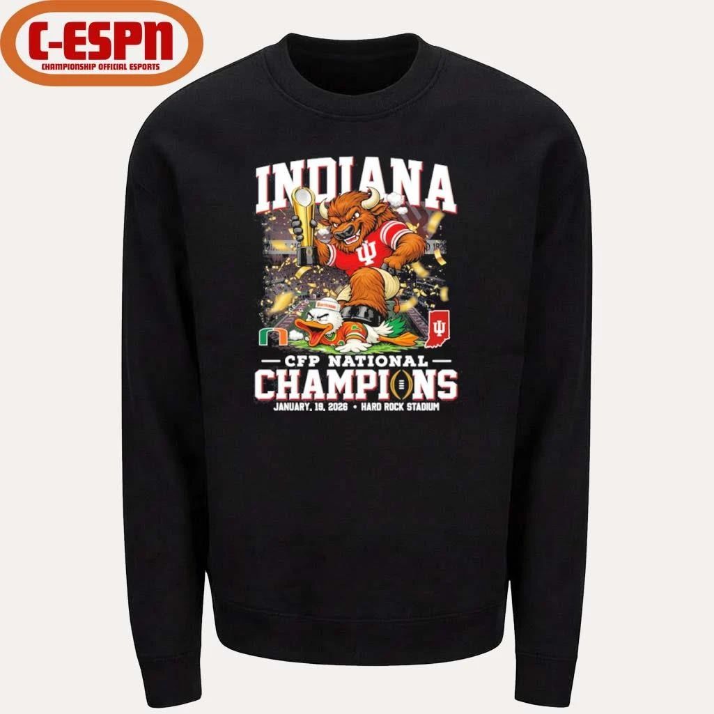 Indiana Hoosiers Beat Miami Hurricanes CFP National Champions Shirt