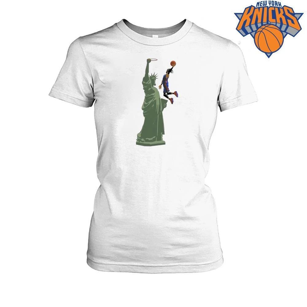 New York Knicks Statue of Liberty Dunk Jalen Brunson NBA Finals 2026 Shirt