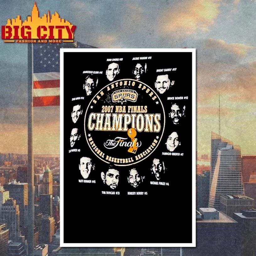 San Antonio Spurs Dynasty Tim Duncan Tony Parker And Manu Ginobili 2007 NBA Finals Champions Shirt