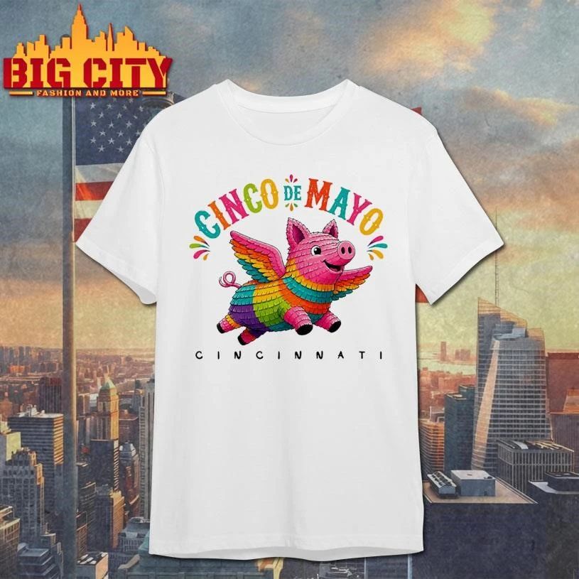 Original Flying Pig Piñata Cinco de Mayo Cincinnati Shirt