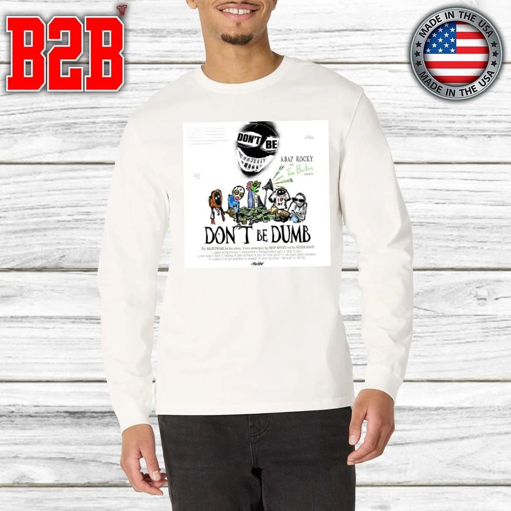 ASAP Rocky Don’t Be Dumb Album Official Tracklist With Tim Burton Presents Shirt