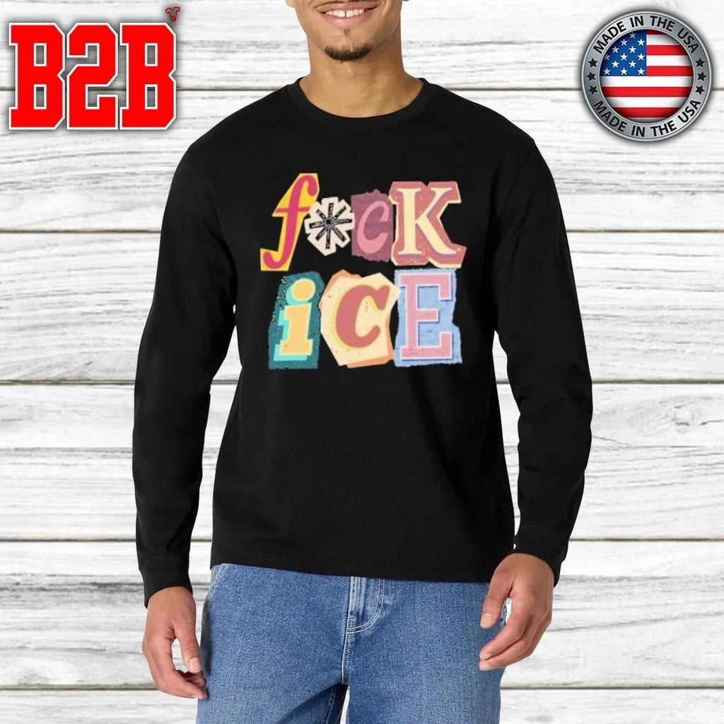 Fuck Ice Magazine Letters Shirt