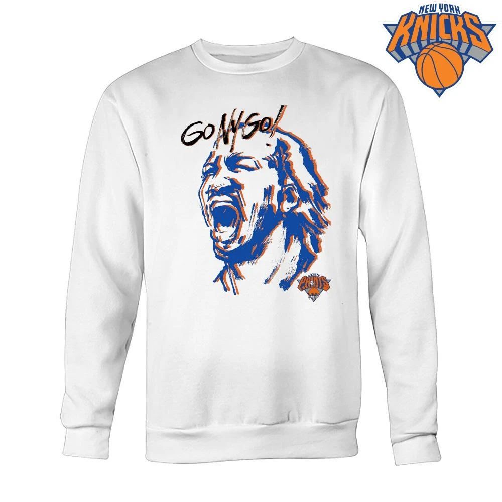 Go NY Go New York Knicks Jalen Brunson Screaming Sketch Joey Paints Graphic NBA Finals 2026 Shirt