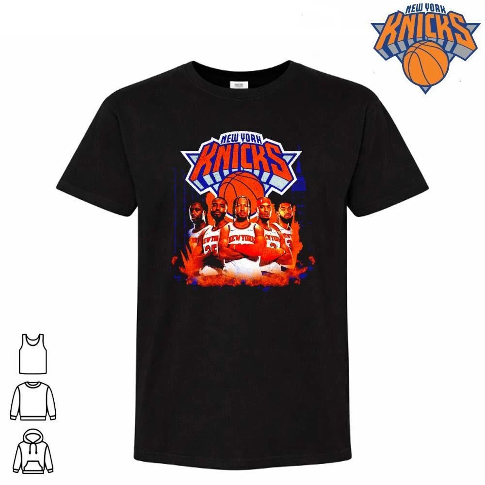 New York Knicks Squad Players NBA Finals 2026 Game 1 Retro Vintage T Shirt