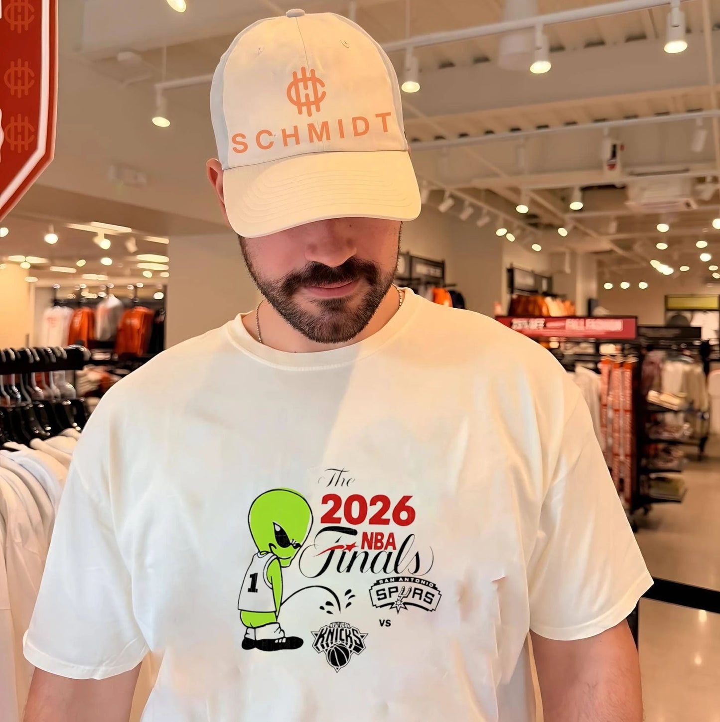 Spurs Wemby Alien Pee On Knicks 2026 NBA Finals shirt