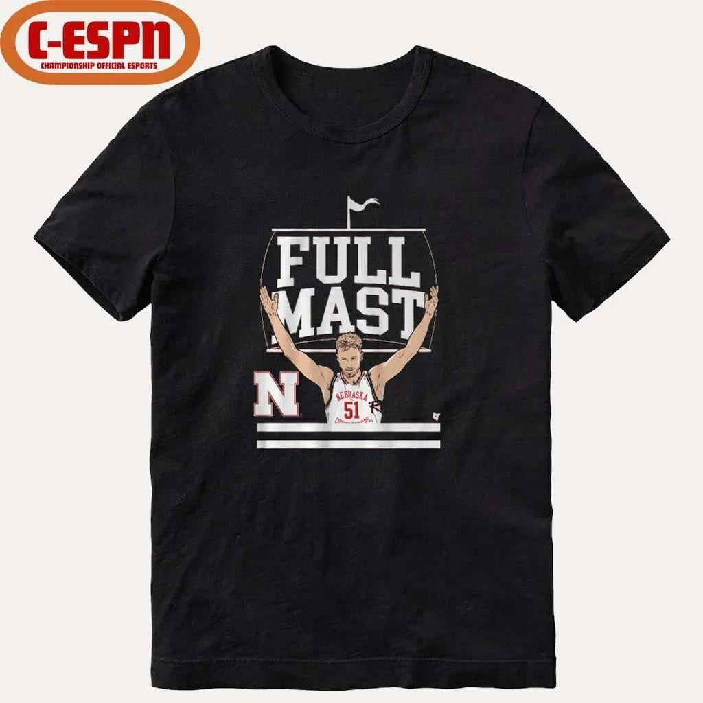 Nebraska Basketball Rienk Mast Full Mast Shirt