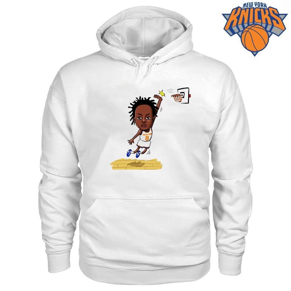 OG Anunoby New York Knicks Cartoon Dunk Caricature Basketball Fan NBA Finals 2026 Shirt
