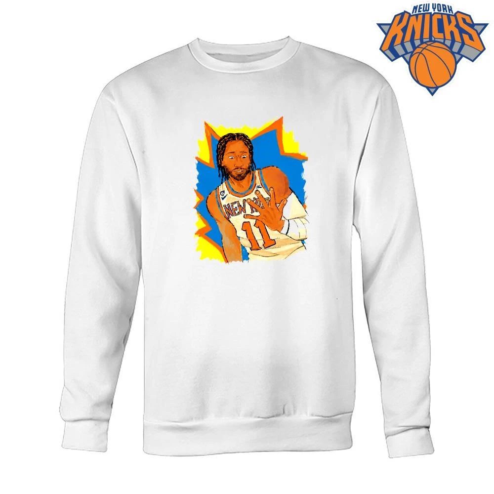 New York Knicks Champions NBA 2026 Jalen Brunson Number 11 Hand Gesture Vector Graphic Shirt
