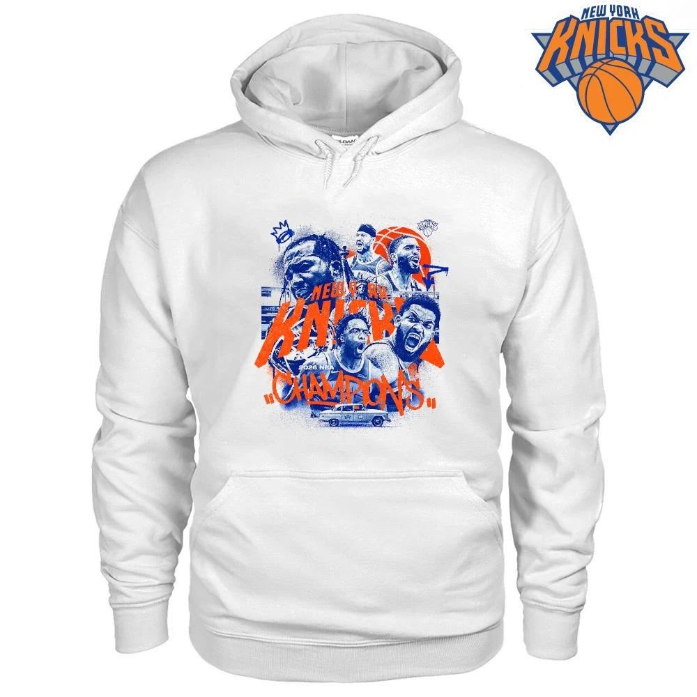 New York Knicks Champions NBA 2026 Poster Art Tee Shirt