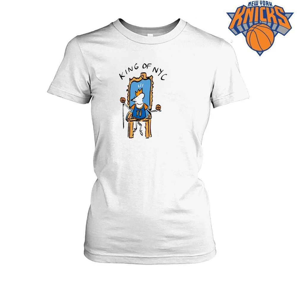 New York Knicks Champions NBA 2026 King of NYC Jalen Brunson Throne Cartoon Mouse Shirt