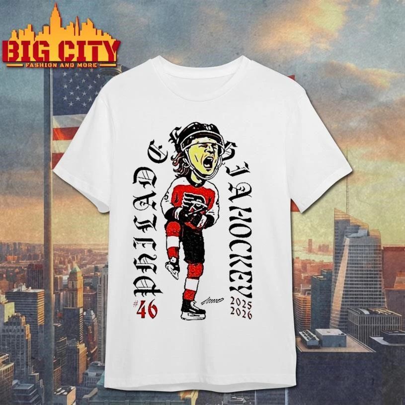 Philadelphia Hockey 46 Trevor Zegras 2026 Nhl Shirt
