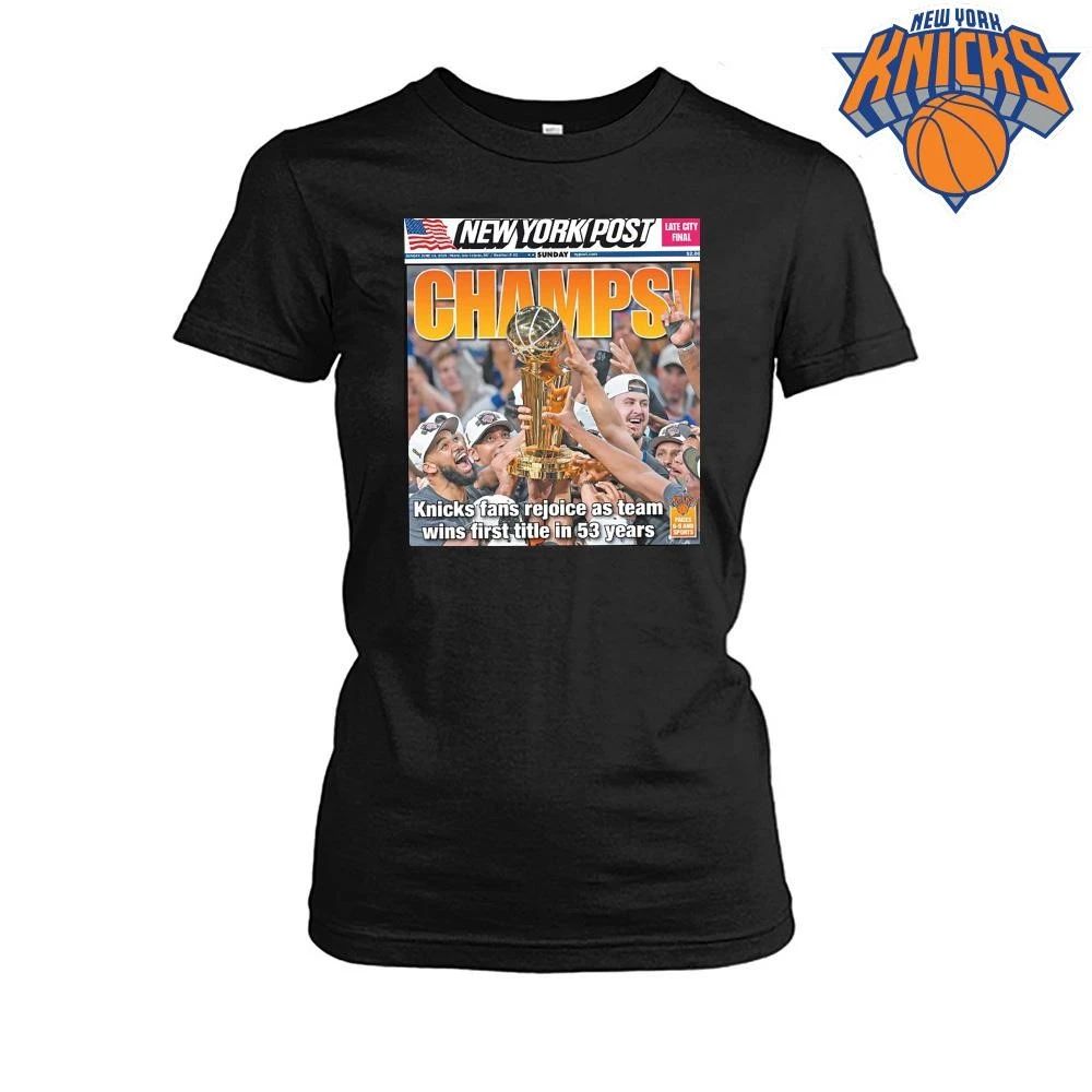 New York Knicks 2026 NBA Finals Champions First Title In 53 Years New York Post Magazine Cover Shirt