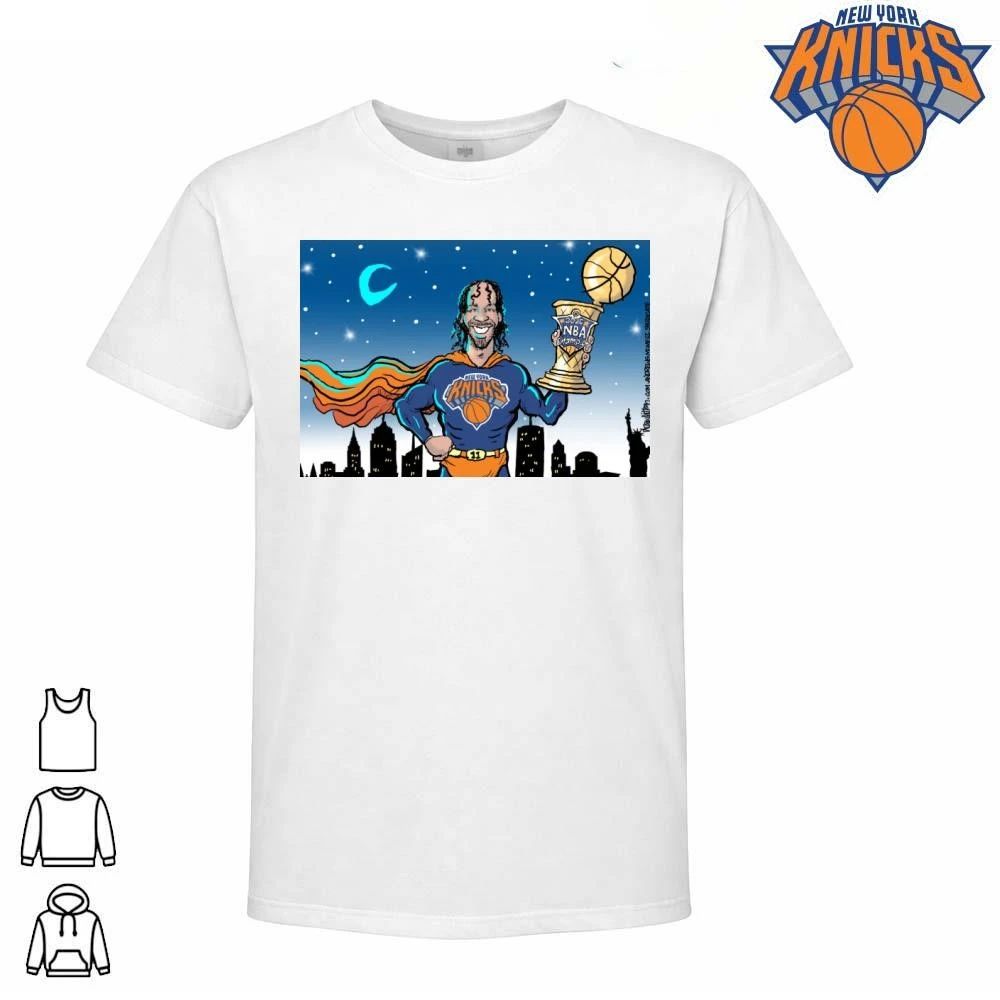 2 New York Knicks Champions NBA 2026 Jalen Brunson Superhero MVP Cartoon Fan Shirt