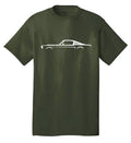1965-66 Ford Mustang Silhouette Muscle Cars Racing Fastback 302 Tee (1)
