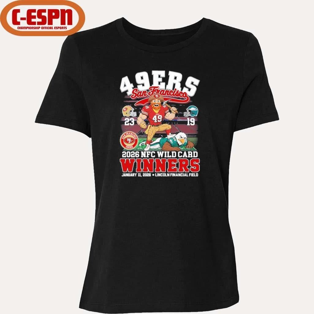 San Francisco 49s Mascot 2026 NFC Wild Card Winners Shirt
