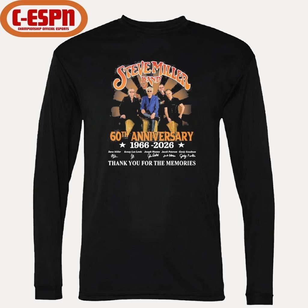 60th Anniversary Of Steve Miller Band 1966-2026 Thank You For The Memories Shirt