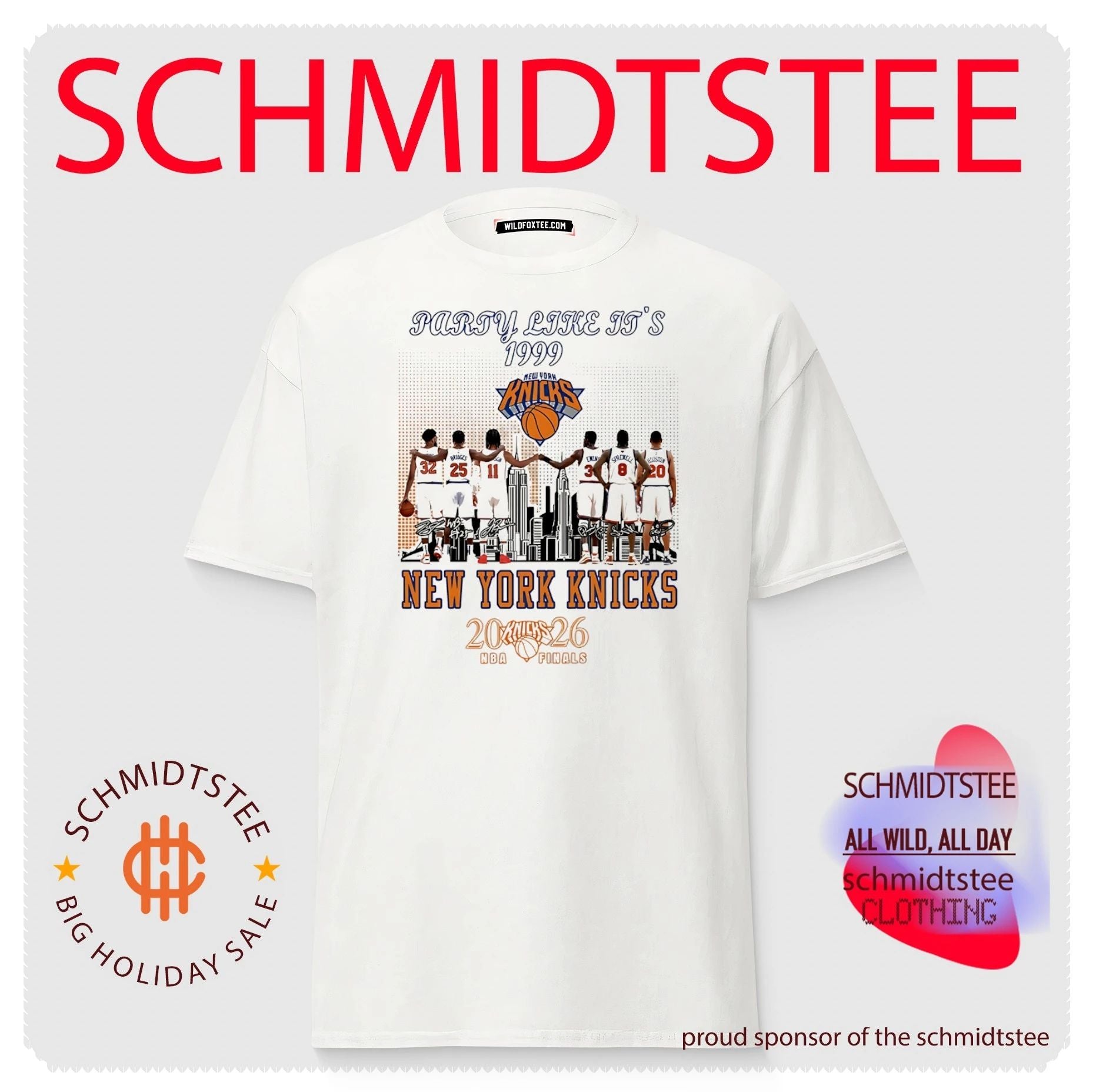 New York Knicks party like it’s 1999 skyline shirt