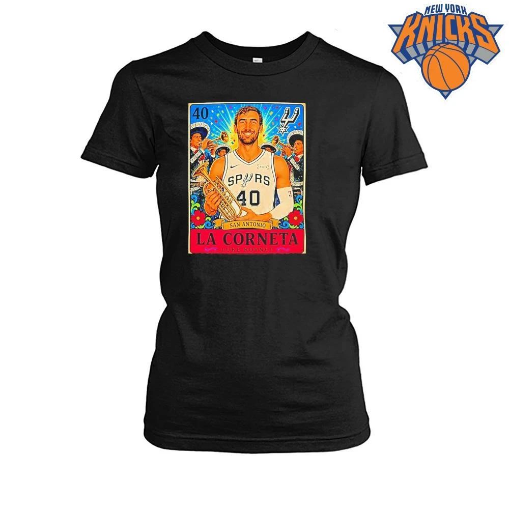 Luke Kornet San Antonio Spurs Nba 40 La Corneta Card Shirt