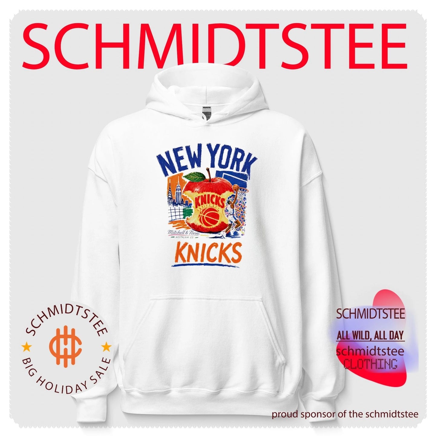 New York Knicks Concrete Apple paint shirt