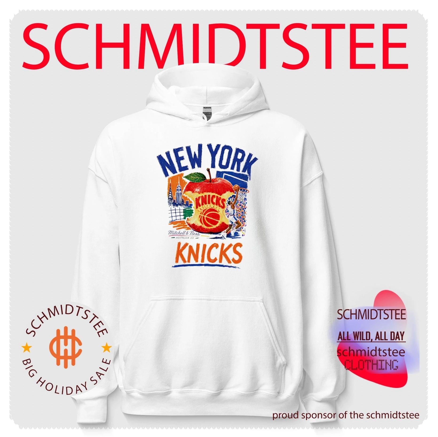 New York Knicks Concrete Apple paint shirt