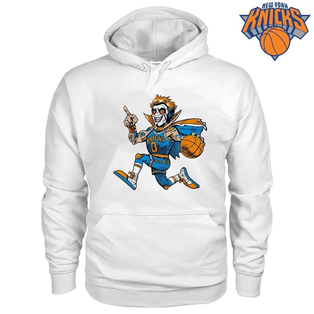 New York Knicks Superhero Mascot Cartoon Basketball Fan 2026 NBA Finals Shirt