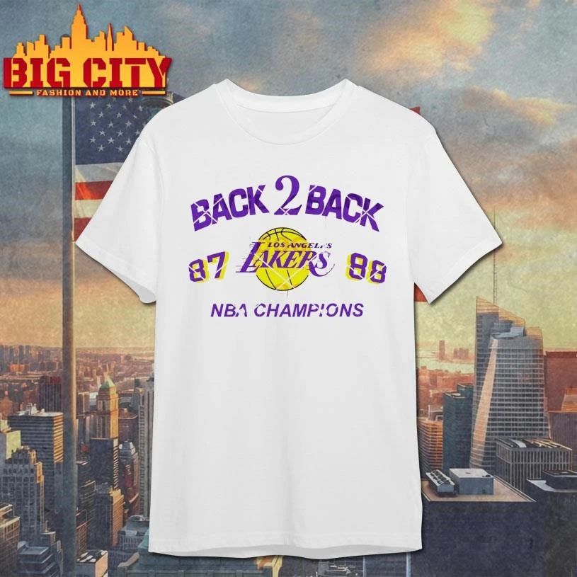 Back 2 Back Los Angeles Lakers 87 88 NBA Champions Shirt
