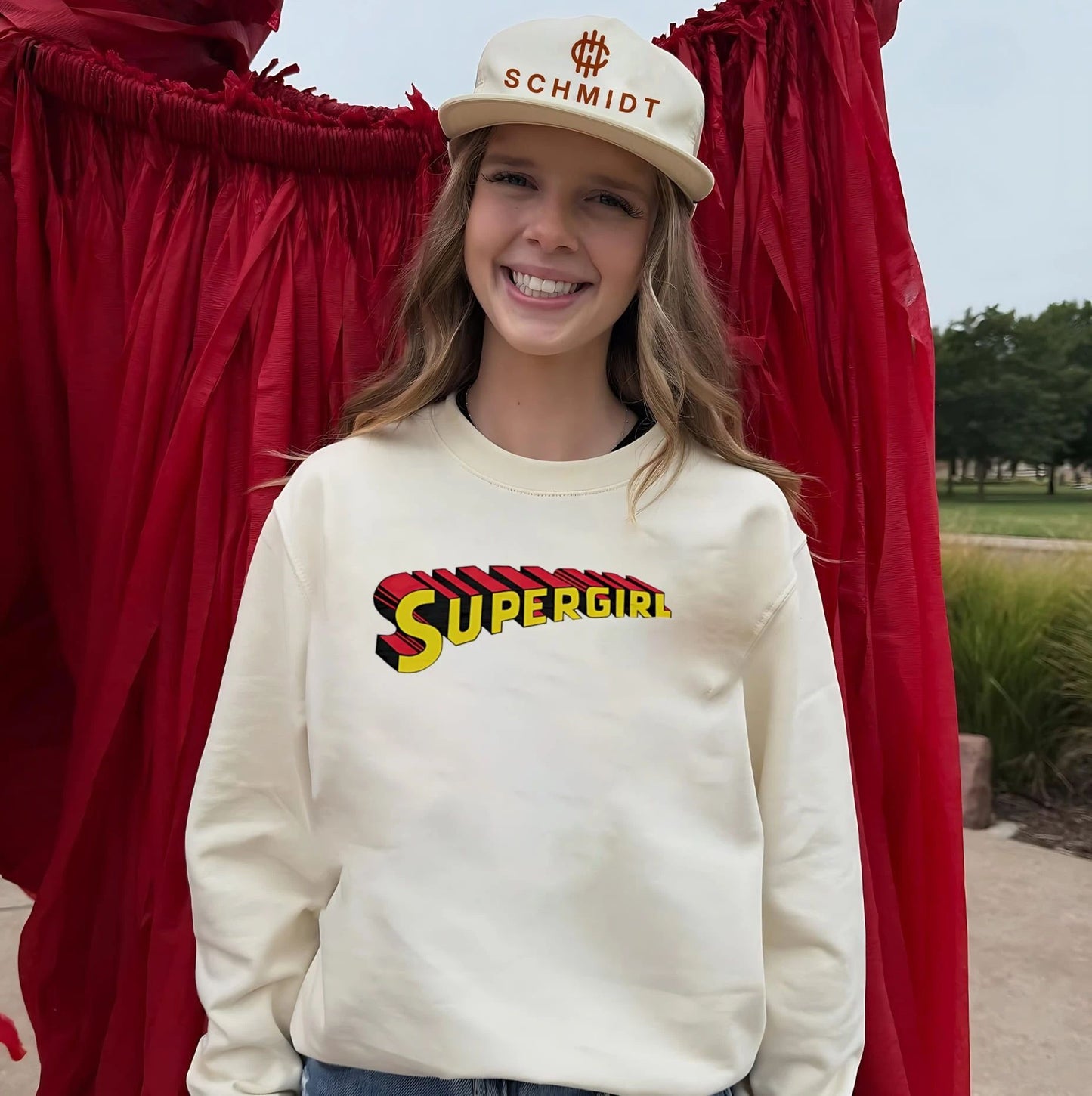 Supergirl Wordmark Planet Krypton shirt