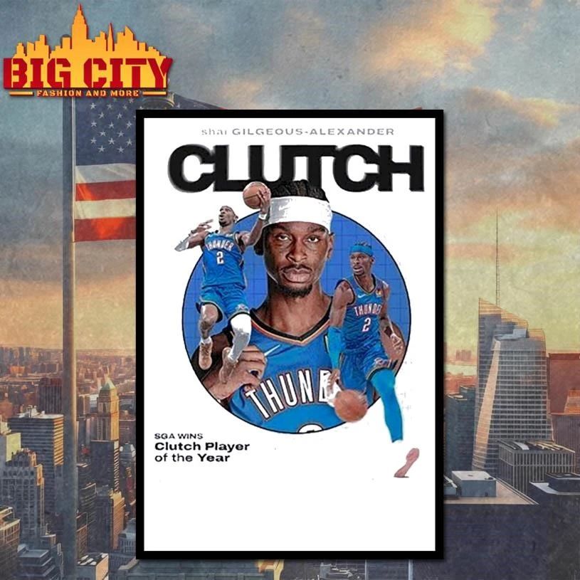 Shai Gilgeous Alexander SGA Clutch Player Of The Year NBA 2026 Shirt