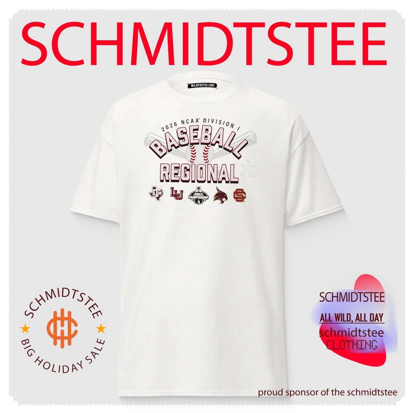 2026 NCAA Division I Baseball Regional Texas A&M The Greatest Show On Dive logos shirt