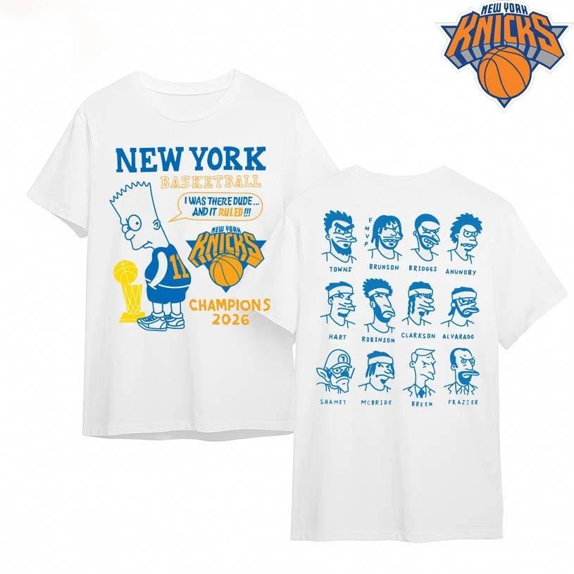 New York Knicks Simpsoms Team of Destiny I Was There Dude And It Ruled Champions Shirt