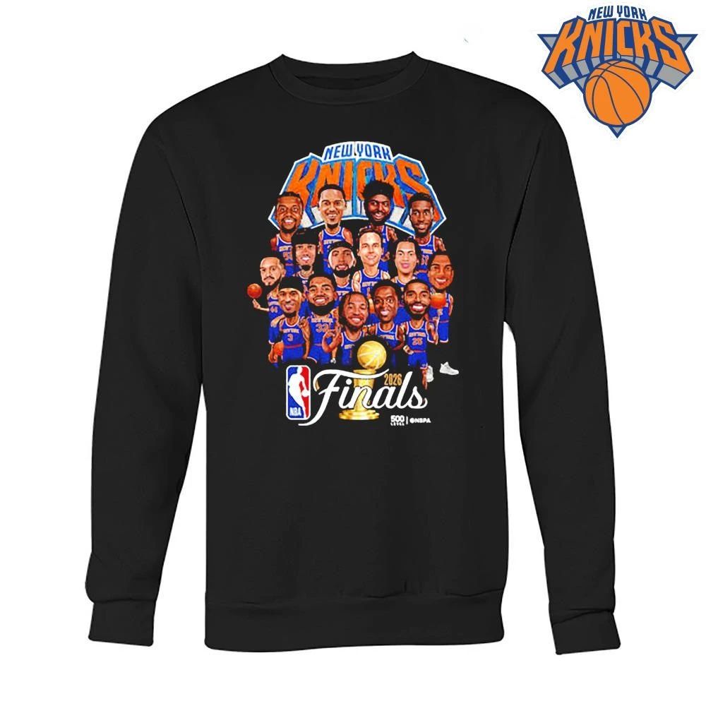 New York Knicks NBA Finals 2026 Caricature Champions Shirt