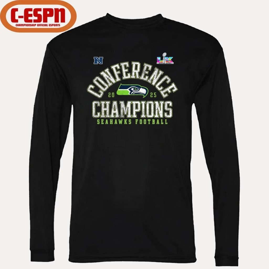 Seattle Seahawks NFC Conference 2025 Champions Super Bowl LIX Shirt