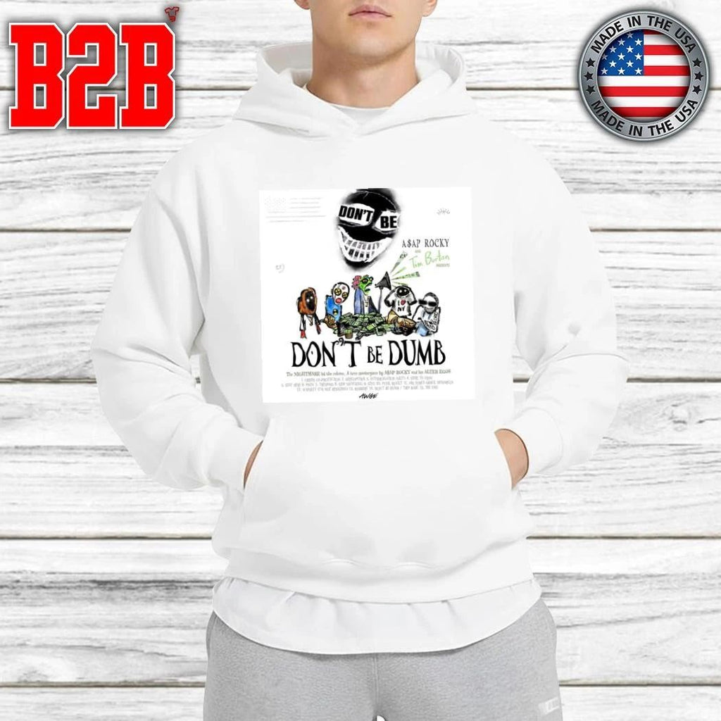 ASAP Rocky Don’t Be Dumb Album Official Tracklist With Tim Burton Presents Shirt