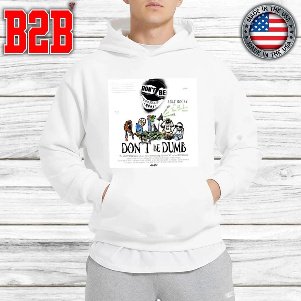 ASAP Rocky Don’t Be Dumb Album Official Tracklist With Tim Burton Presents Shirt