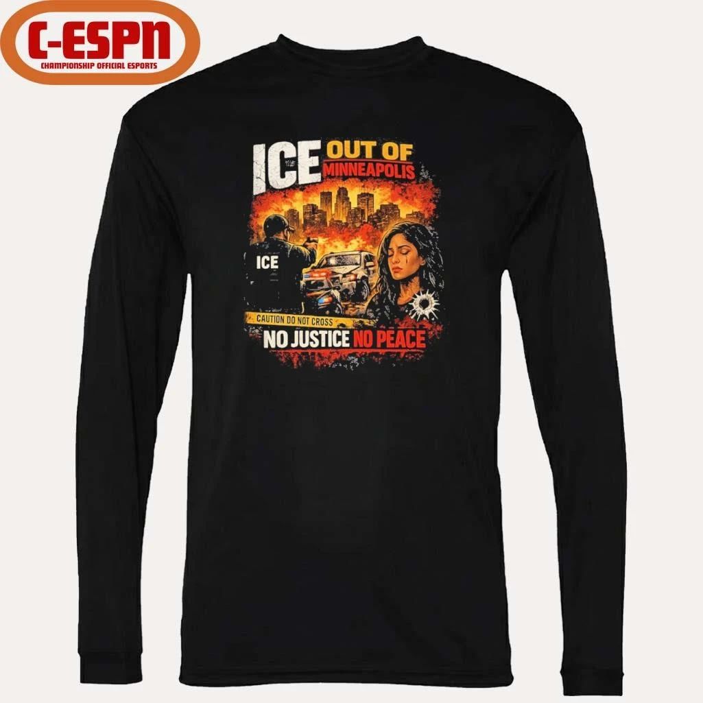 ICE Shooting Minneapolis No Justice No Peace T-Shirt