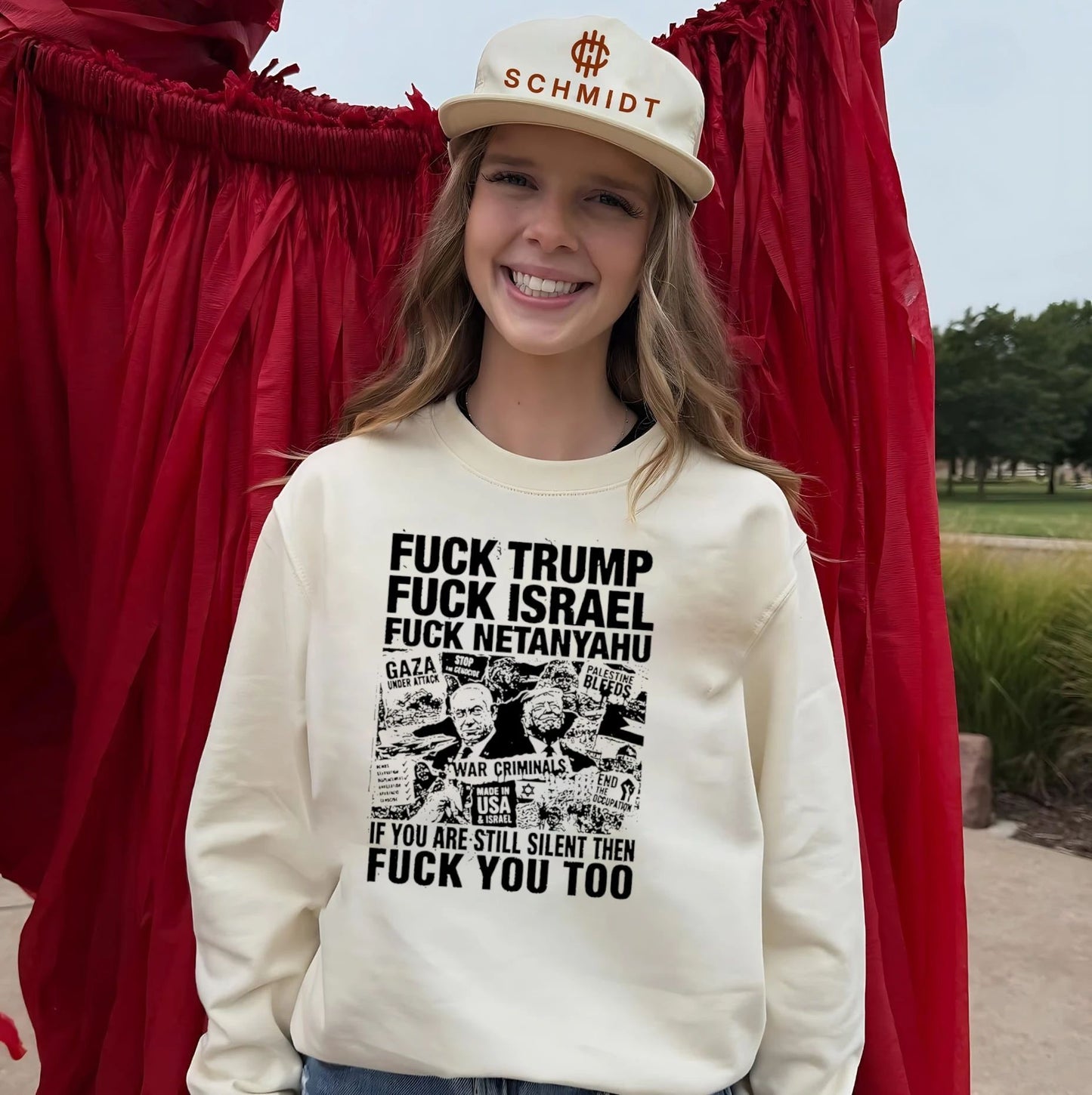 Fuck Trump fuck Israel fuck Netanyahu graphic shirt