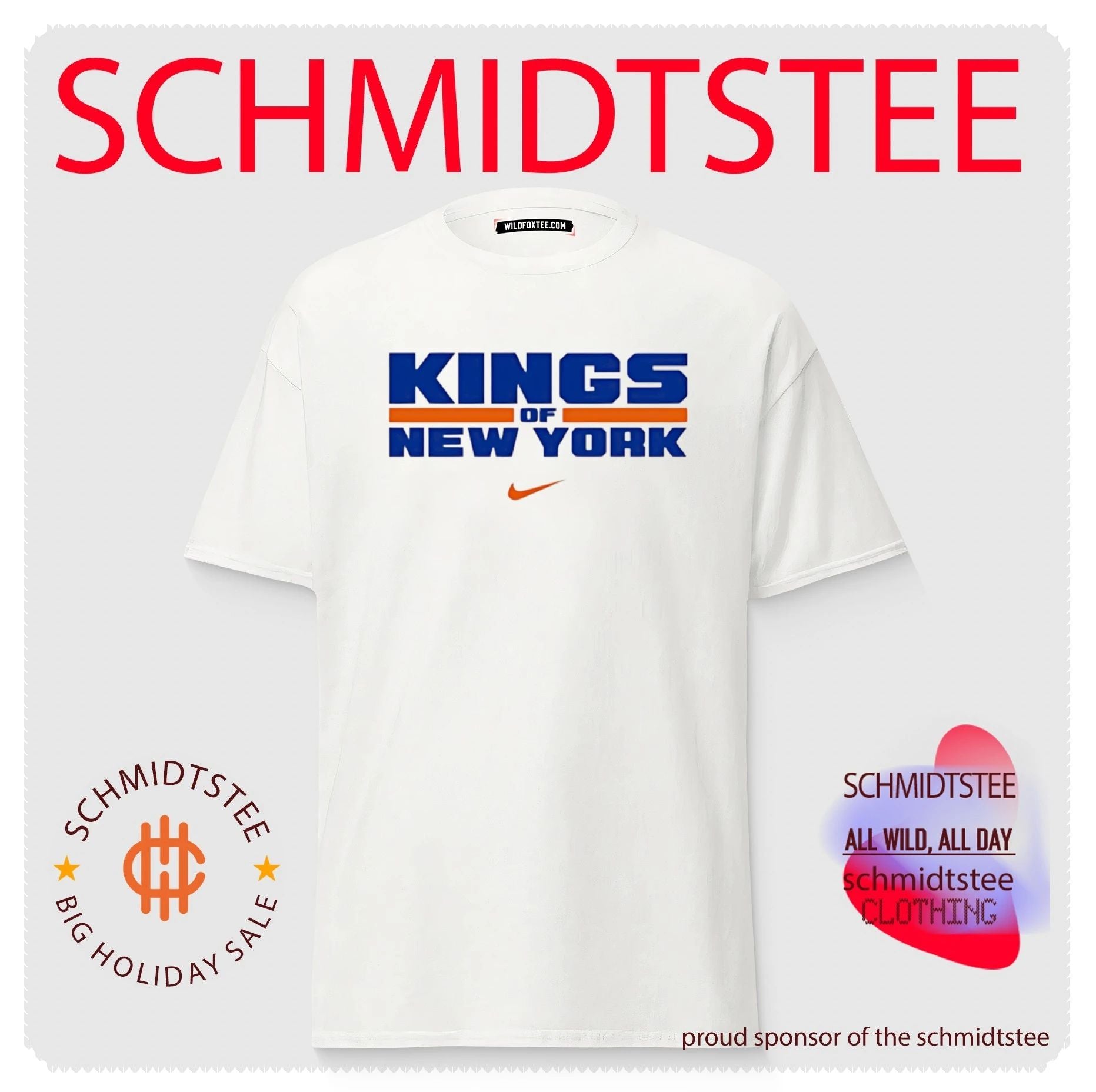 Kings of New Yok New York Knicks text shirt